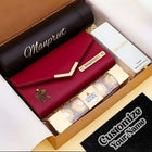 Customized Combo of Bottle, Red Clutch with perfume customer review image