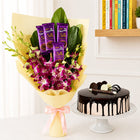 Dairy Milk N Orchids With Chocolate Cake Combo customer review image