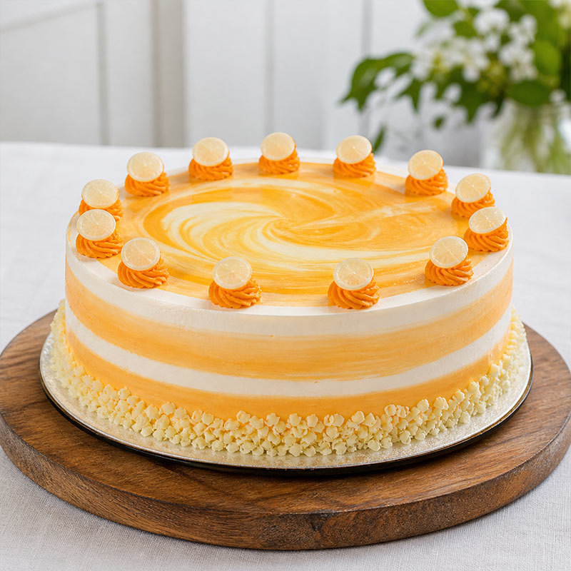 Delicious Designer Mango Cake