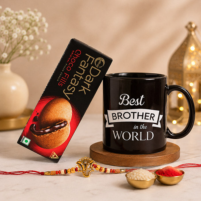 Designer Rakhi With Best Brother In The World Mug