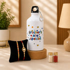Designer Rakhi With Bottle N Message Card Gift Pack customer review image