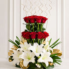 Red Roses and White Lilies Bouquet Arrangement customer review image