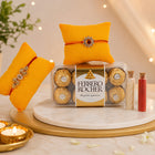 Ferrero Rocher 16 Pcs with 2 Designer Rakhis Gift Combo customer review image
