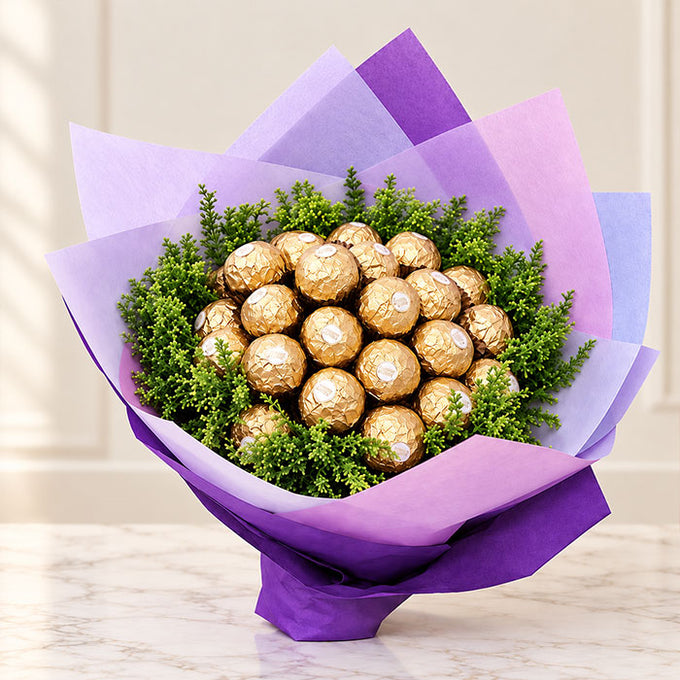 Ferrero Rocher Chocolate Bouquet with 16 Chocolates