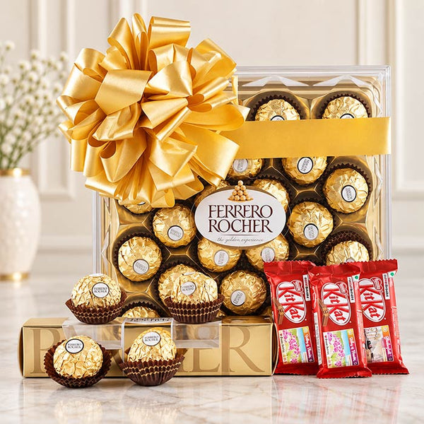 Ferrero Rocher & KitKat Chocolate Gift Box
