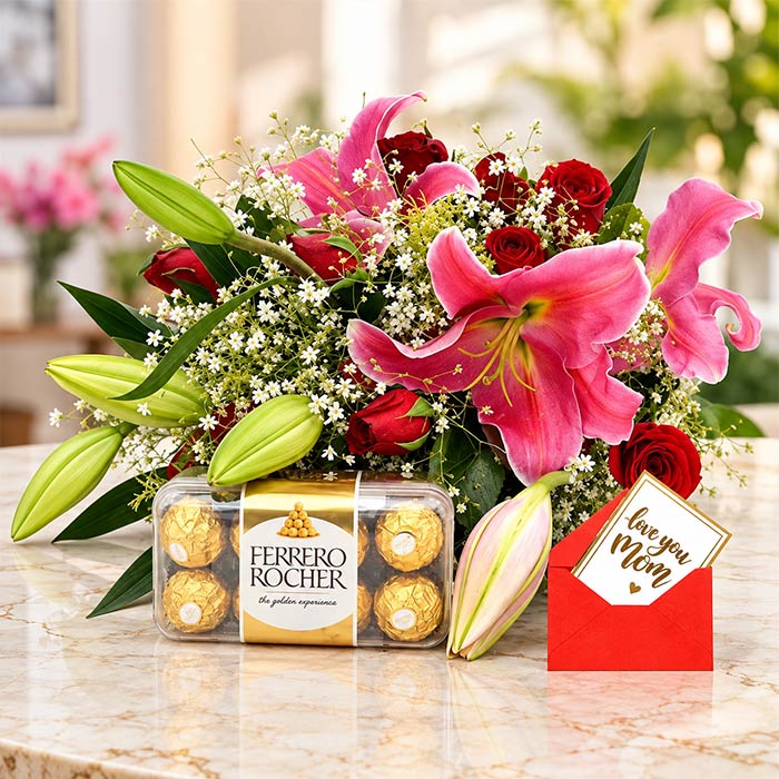 Flowers & Rocher for Mom