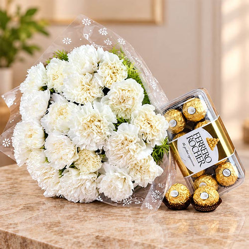 Flowers and Chocolate Hamper