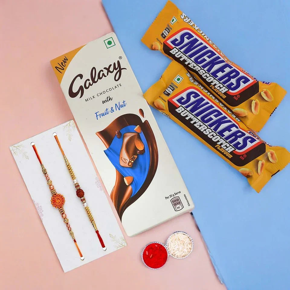 Galaxy Chocolates with 2 Rakhi