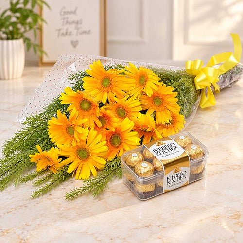 Gerbera & Ferrero Rocher