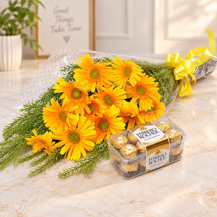 Gerbera & Ferrero Rocher