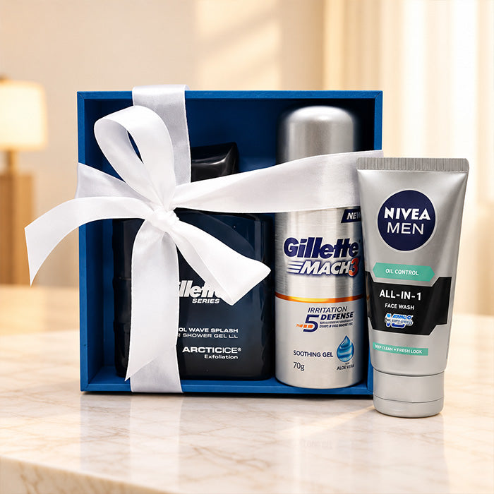 Gillette Grooming Gift Set with Nivea Men