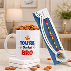 Golden Meenakari Rakhi With Almonds N Mug Combo customer review image