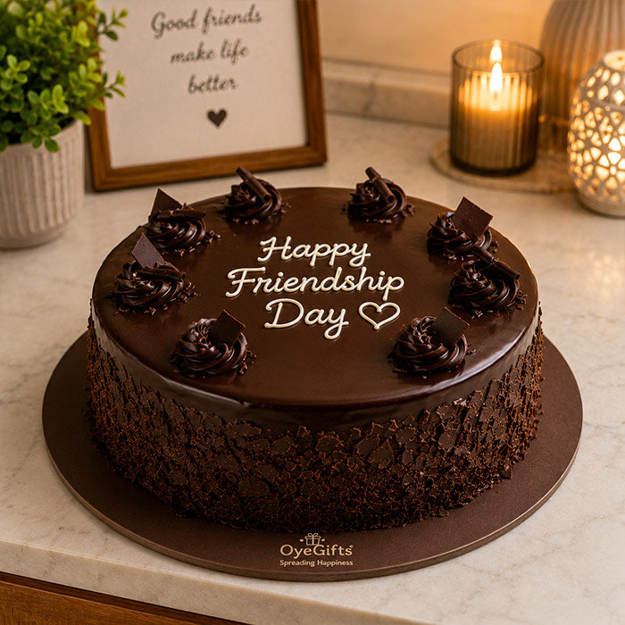 Half Kg Chocolate Friendship Day Cake
