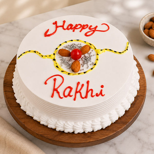 Half Kg Rakhi Theme Pineapple Cream Cake