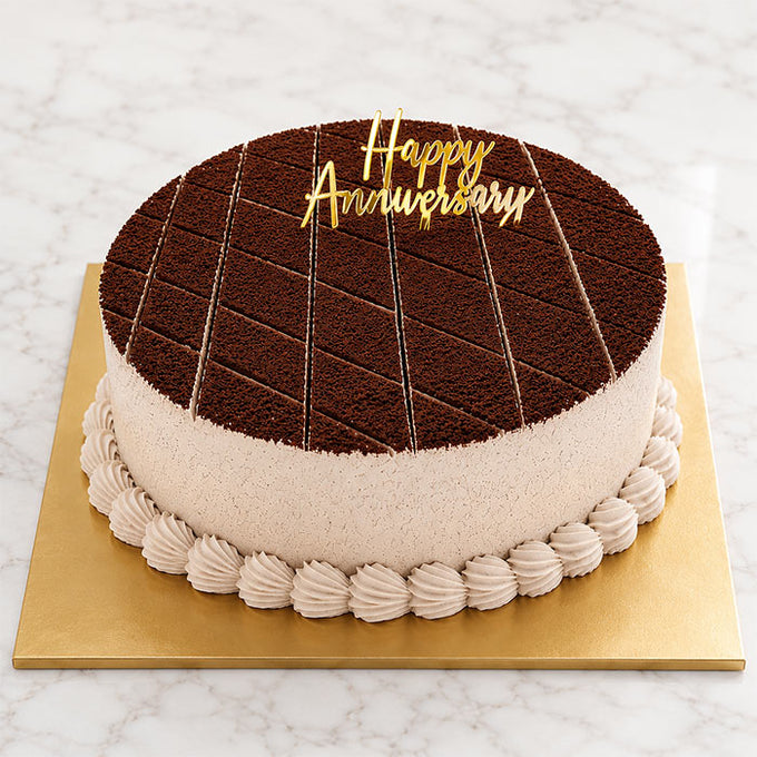 Happy Anniversary Celebration Chocolate Coffee Cake - Cake Delivery in Kalyani