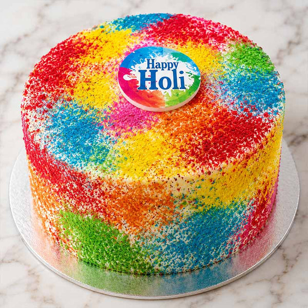 Happy Holi Color Sprinkle Vanilla Cake 1 kg