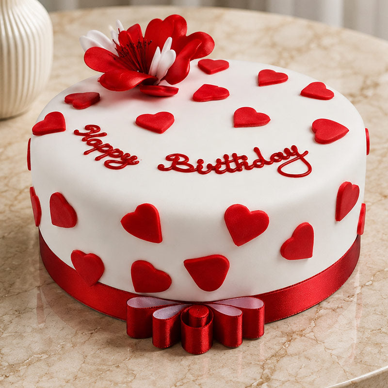 Heart Birthday Cake 1 kg