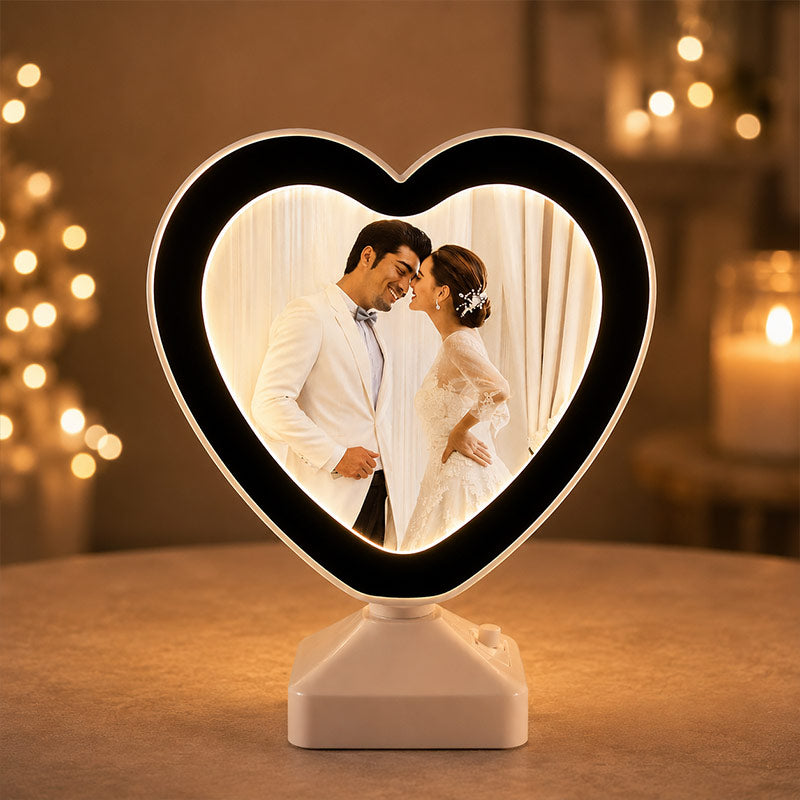 Heart Shape LED Personalized Photo Magic Mirror