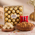Impressive Pearl Rakhi Delicious Hamper customer review image