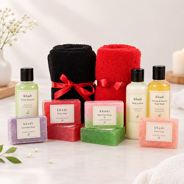 Khadi Herbal Spa Hamper with Face Wash, Conditioner & Massage Oil