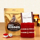 Krishna Rakhi for Brother with Hershey's Kisses chocolates customer review image