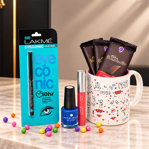 Lakme Beauty & Bournville Chocolate Mug Gift Set