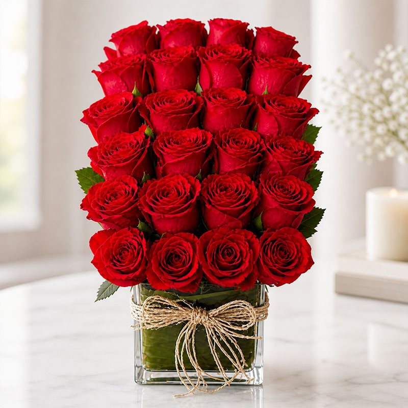 Layered Rose Arrangement