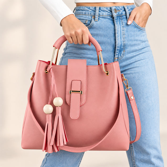 Leather Handbags Combo of 3 for Women