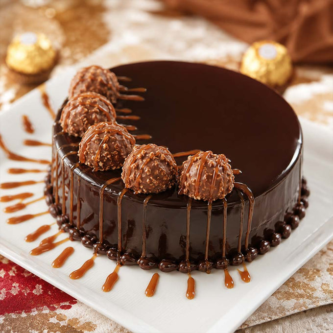 Ferrero Rocher Chocolate Truffle Cake
