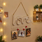 Love Neon Photo Display Wall Hanging customer review image