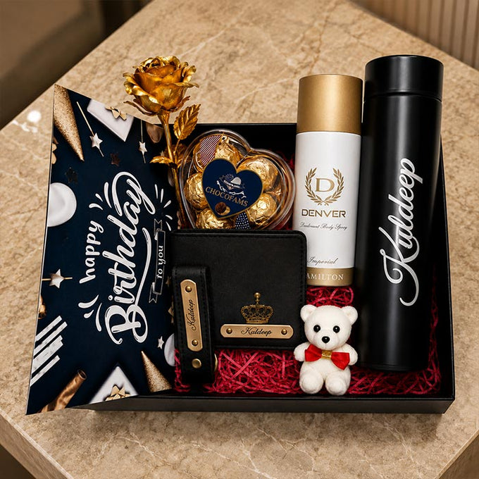 Luxury Personalized Birthday Gift Hamper for Men - Personalized Gift in GiftsGhaziabad
