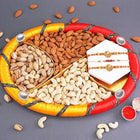 Two Golden Ganesha Rakhi N Rudraksha Rakhi With Dry Fruits customer review image
