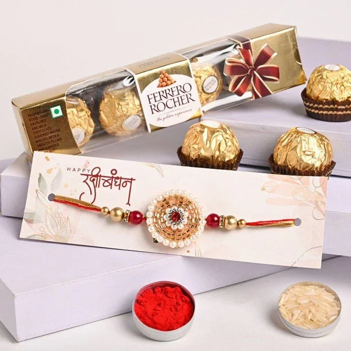 Rocher With Embellished Rakhi