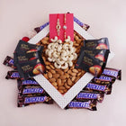Set Of 2 Rakhi With Dryfruits Tray And Chocolates customer review image