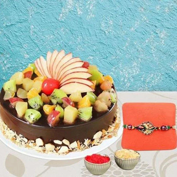 Delicious Fruit Cake And Rakhi Como