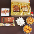 Set Of Four Rakhis With Kaju Katli Gift Hamper customer review image