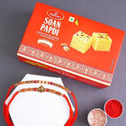 Pearl Rakhi N Golden Tortoise Rakhi With Sweets customer review image