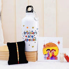 Designer Rakhi With Bottle N Message Card Gift Pack customer review image