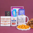 Pearl N Golden Rakhi Gift Hamper For Brothers customer review image