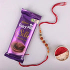 Rudraksha Rakhi With Cadbury Silk 60 Gms customer review image