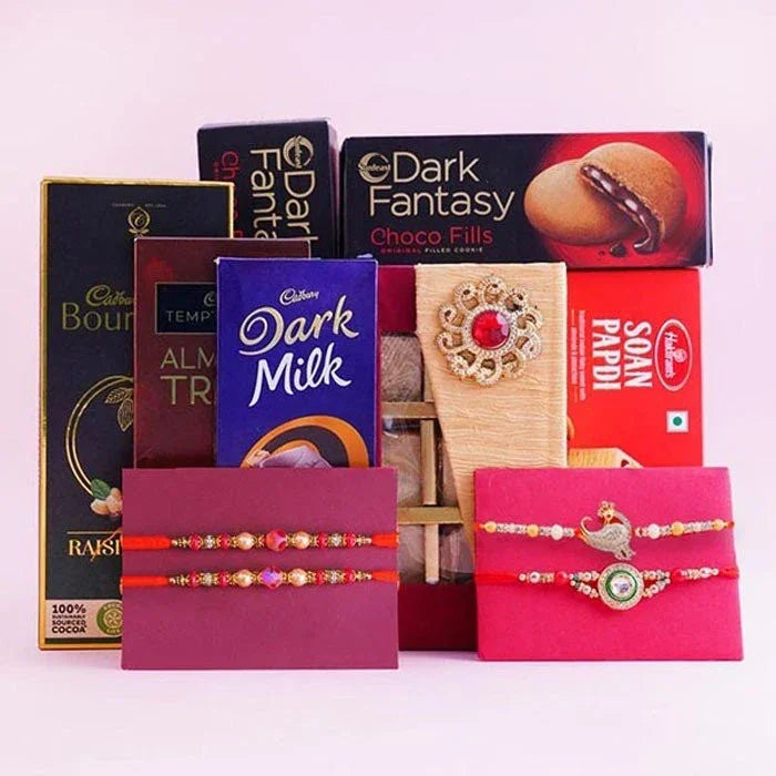 Set Of 4 Rakhi Hamper