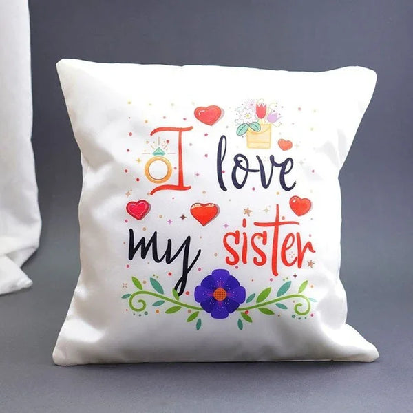 I Love My Sister Comfy Cushion