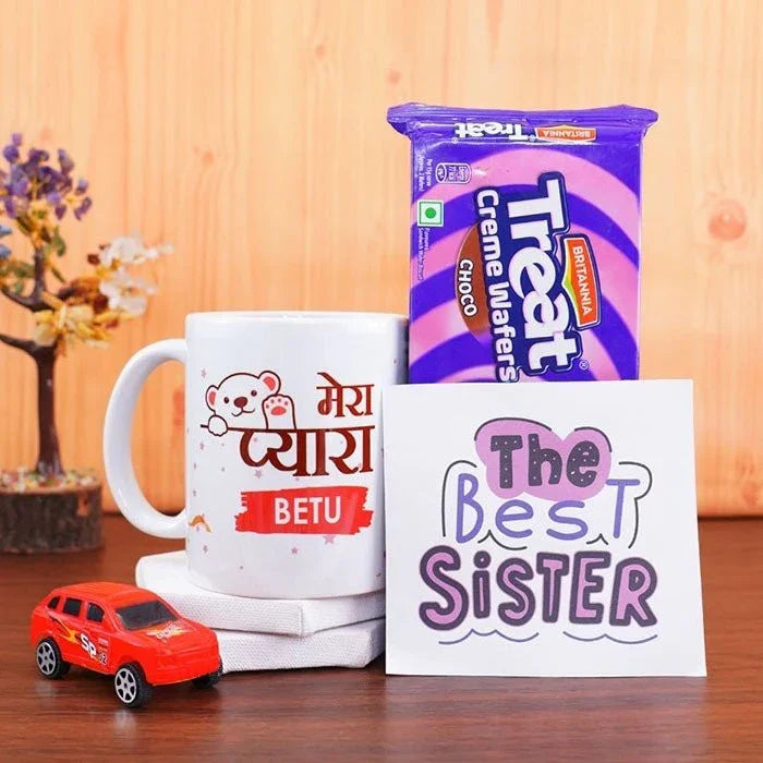 Mera Pyara Betu Mug With Toy Car Combo