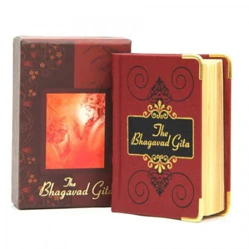 The Bhagavad Gita gift edition with ornate cover and decorative box, ideal for gifting occasions