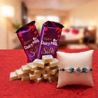 Rakhi with Haldiram Kaju Katli 250gm & 2 Dairy Milk Silk Chocolates customer review image