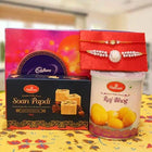 Rakhi with Soan Papdi 500g Raj Bhog 1kg & Cadbury Celebrations customer review image