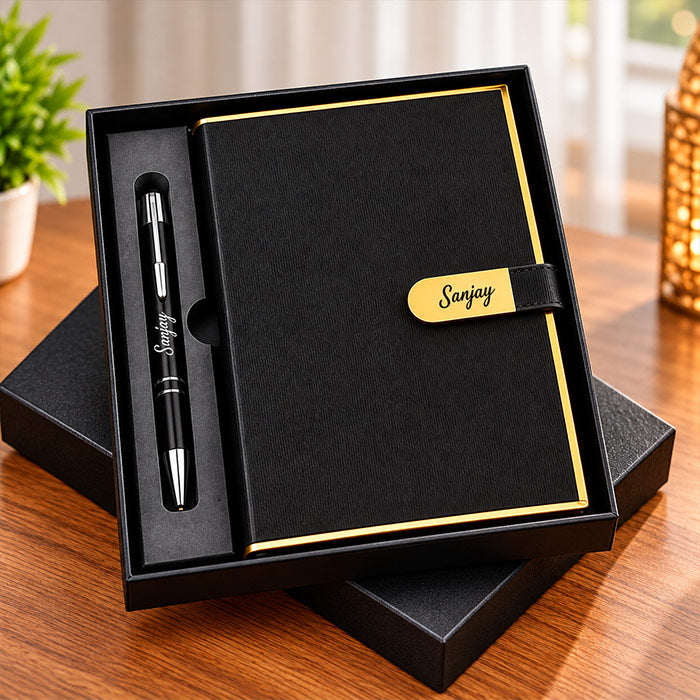 Personalized Notebook and Pen Gift Set