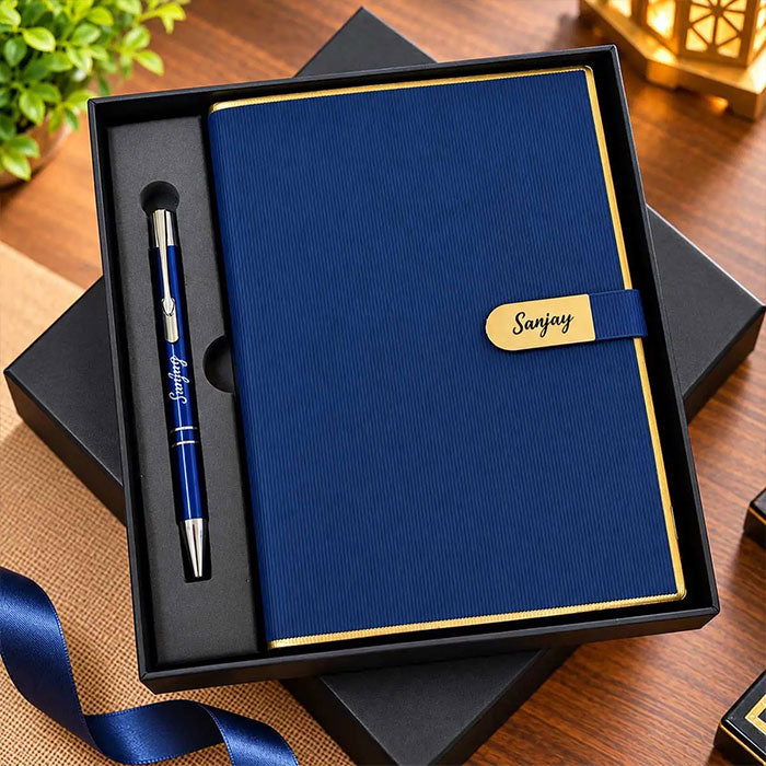 Personalized Notebook and Pen Gift Set