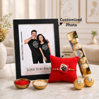 Personalized Brother Photo Rakhi Frame & Ferrero Gift Combo customer review image