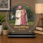Personalized LED Acrylic Wedding Photo Lamp – (7 Inch) customer review image